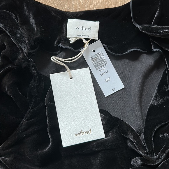 ARITZIA Wilfred Spritz Velvet Dress - Picture 4 of 8